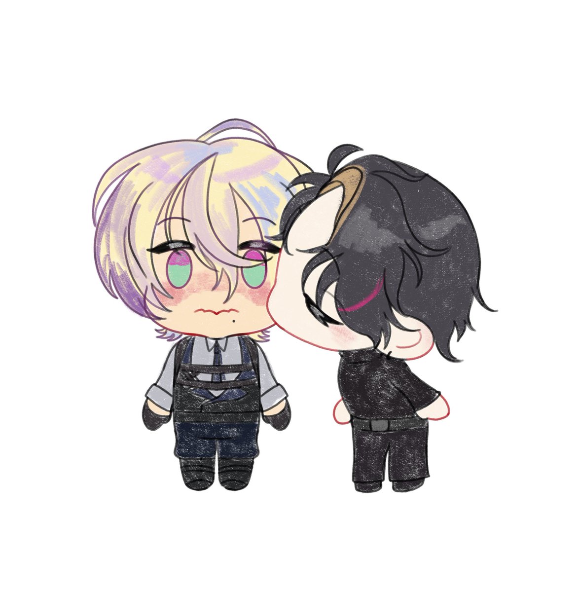 chiikashar's tweet photo. Day 3: kisses 
#ClawminoWeek2025 #Clawmino https://t.co/XQ699wA65V
