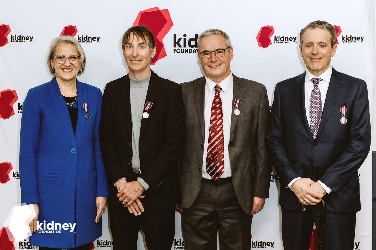 UCalgaryMed's tweet image. 👏Congrats to all recipients of the King Charles III Coronation Medal! Honouring world-class leaders in kidney care, #UCalgaryMed Drs. Julian Midgley, Marcelo Tonelli and Braden Manns (photo 2) and UCalgary Provost &amp;amp; VP Academic Dr. Sandra Davidson. @ucalgarynursing @kidneycanada