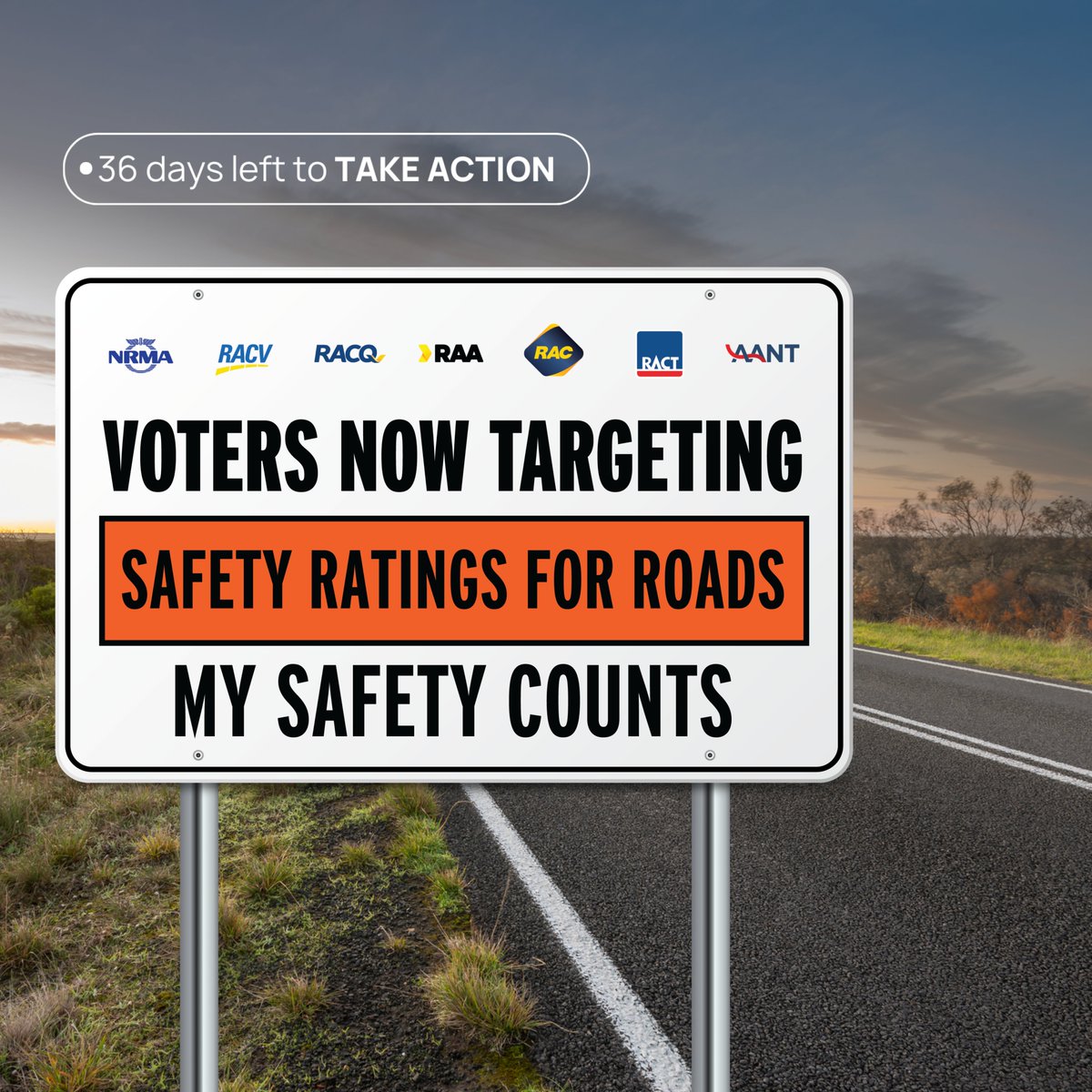 ⏰ The clock is ticking. Just 36 days until the 2025 Federal Election.

Do you want to test if a politician is really on your side?

Don’t wait for election day. You can ask your local candidates now whether they believe road spending decisions should come with data showing how