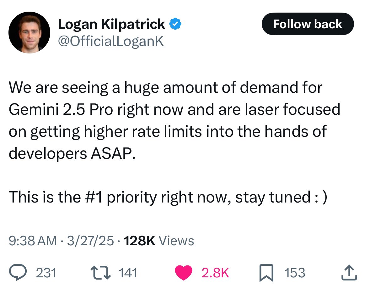 The two biggest launches in AI in the past month are now constrained by capacity. This is what we meant by Jevons paradox.