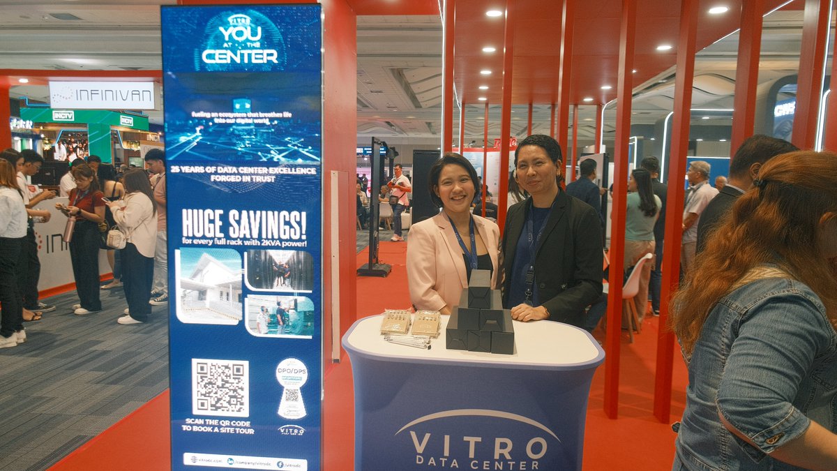 PLDTEnterprise's tweet image. PLDT Enterprise served as a Co-Presenter at the Philippine Tech Show 2025, organized by PCTA, showcasing its innovative solutions through a 360-degree booth alongside key partners ePLDT, VITRO, Inc., Multisys Technologies Corporation, and Radius Telecoms, Inc.