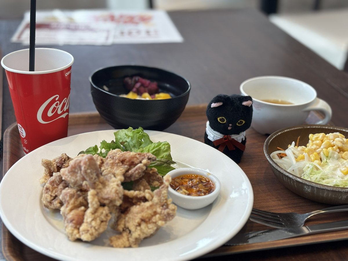 InekoDADA's tweet photo. PIER01の唐揚げ
サラダバー、ドリンクバー、スープバーもついてるんだよ！
お得な気分です

食べ終わったら、音テスト。
ほぼ、ミニライブです
#teamDADAKO #ケーズハーバー　#PIER01 #リハーサル https://t.co/KY3LxXwIY0