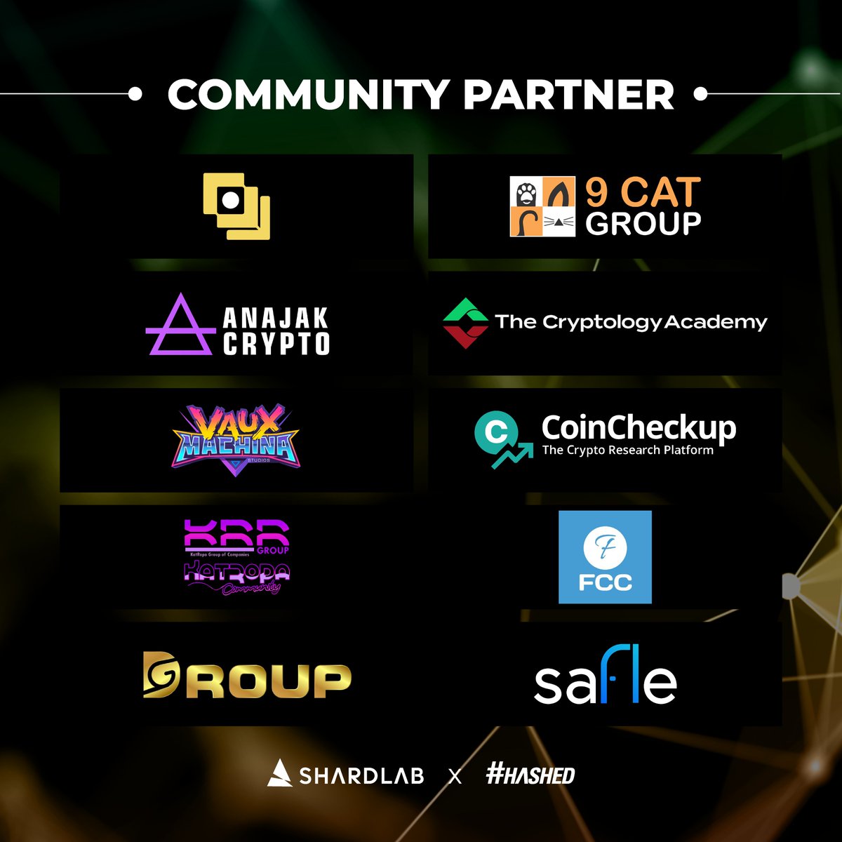 📢 Announcing Our SEABW 2025 Community Partners A massive shoutout to our  Community Partners: 🔹 @projectselyo 🔹 @9CATGROUP 🔹 Anajak Crypto 🔹  @CryptologyAcad 🔹 @VauxMachina 🔹 @CoinCheckup 🔹 @krrgroup 🔹 @CcFilipino  🔹 @