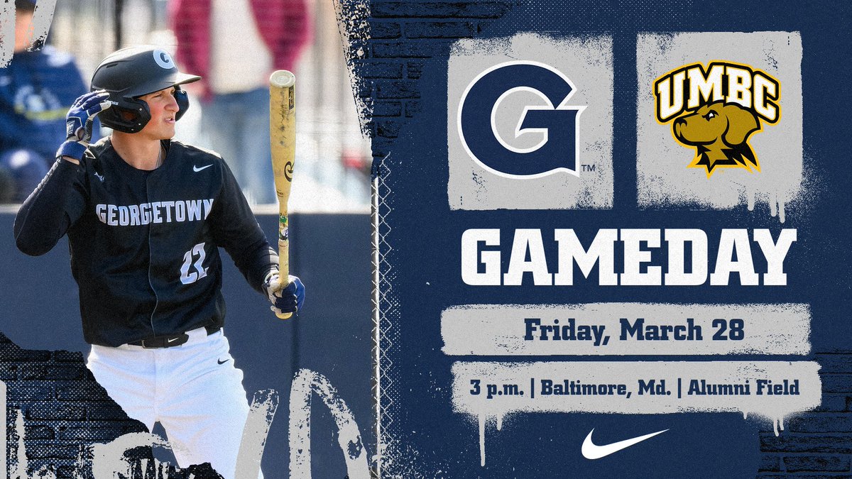 Gameday in Baltimore 👊

🆚 UMBC
⏰ 3 p.m.
📍 Baltimore, Md.
🏟️ Alumni Field 
📈 GUHoyas.com
📺 tinyurl.com/3f6kfwav

#HoyaSaxa