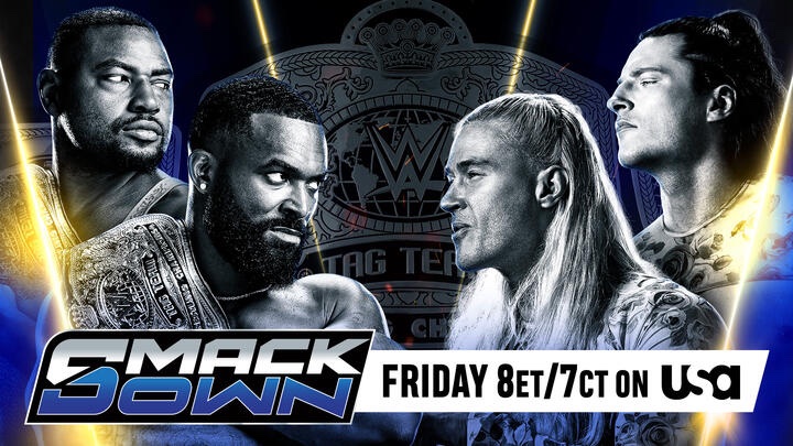 Cory_Hays407's tweet image. #SmackDown Preview:
-Roman Reigns, CM Punk, and Seth Rollins sign the contract for #WrestleMania 
-LA Knight vs Braun Strowman for the #USTitle
-The Street Profits vs Pretty Deadly for the WWE Tag Team Championships