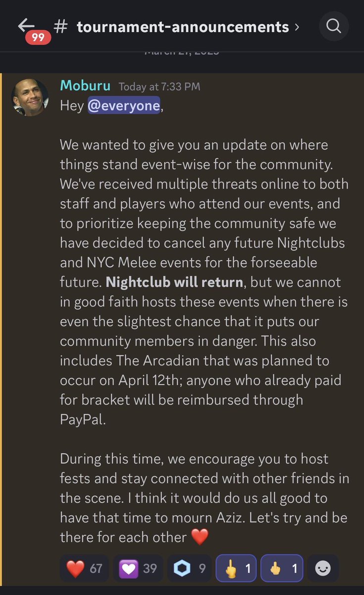 Fox News SSB (@foxnewsssb) on Twitter photo After intense backlash, NYCMelee cancels stolen tournament series previously known as Haxβs Nightclub for the foreseeable future.
Follow: <a href="/FoxNewsSSB/">Fox News SSB</a> After intense backlash, NYCMelee cancels stolen tournament series previously known as Haxβs Nightclub for the foreseeable future.
Follow: <a href="/FoxNewsSSB/">Fox News SSB</a>