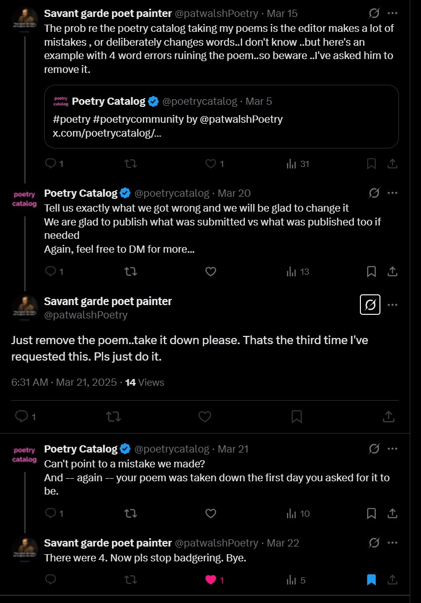 Poetry Catalog (@poetrycatalog) / Posts / X