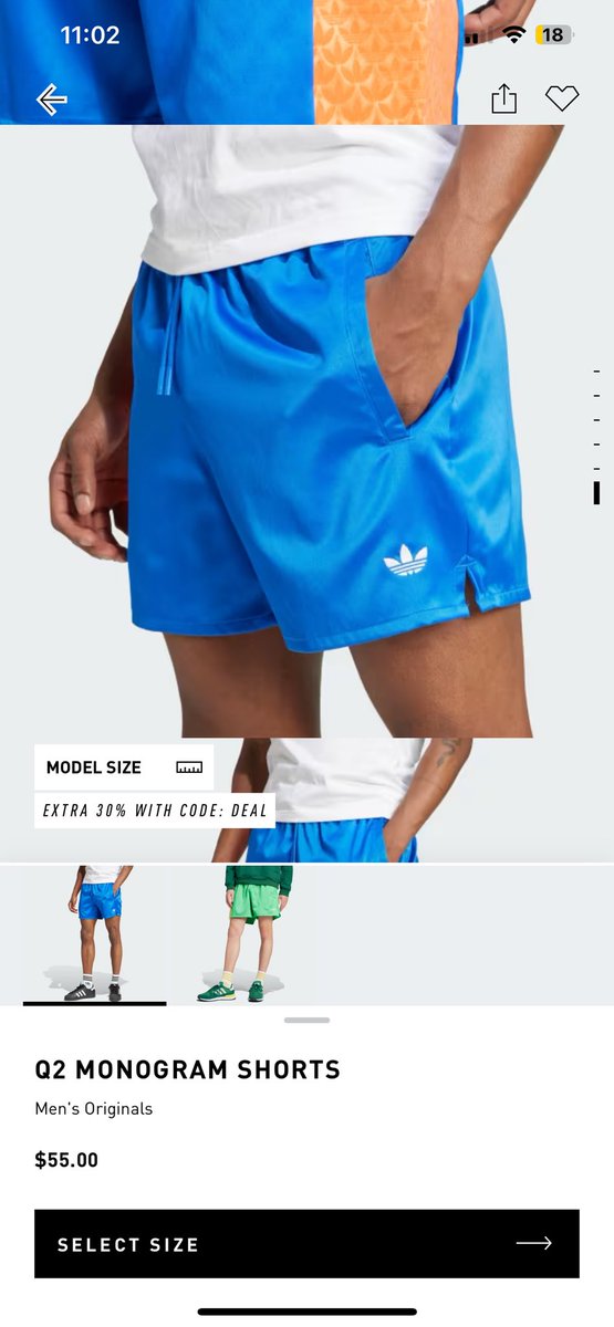 Omg Adidas is bankrupting me haha just kidding but new shorts! They look nylon but are polyester also ordered these💙💚