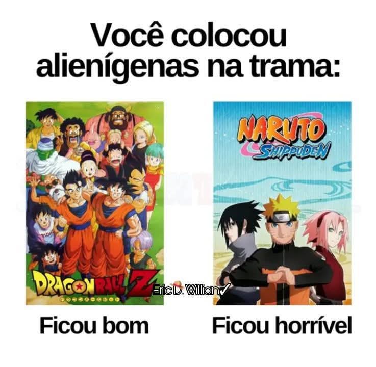 Gosto muito de Naruto, mas concordo