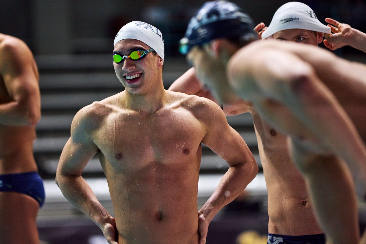 Day two✅

The 200 free relay quartet of Nick Finch, Jake Wang, Lucius Brown and Deniel Nankov finished 21st with a time of 1:16.94.

Back at it tomorrow!

#ThisIsYale