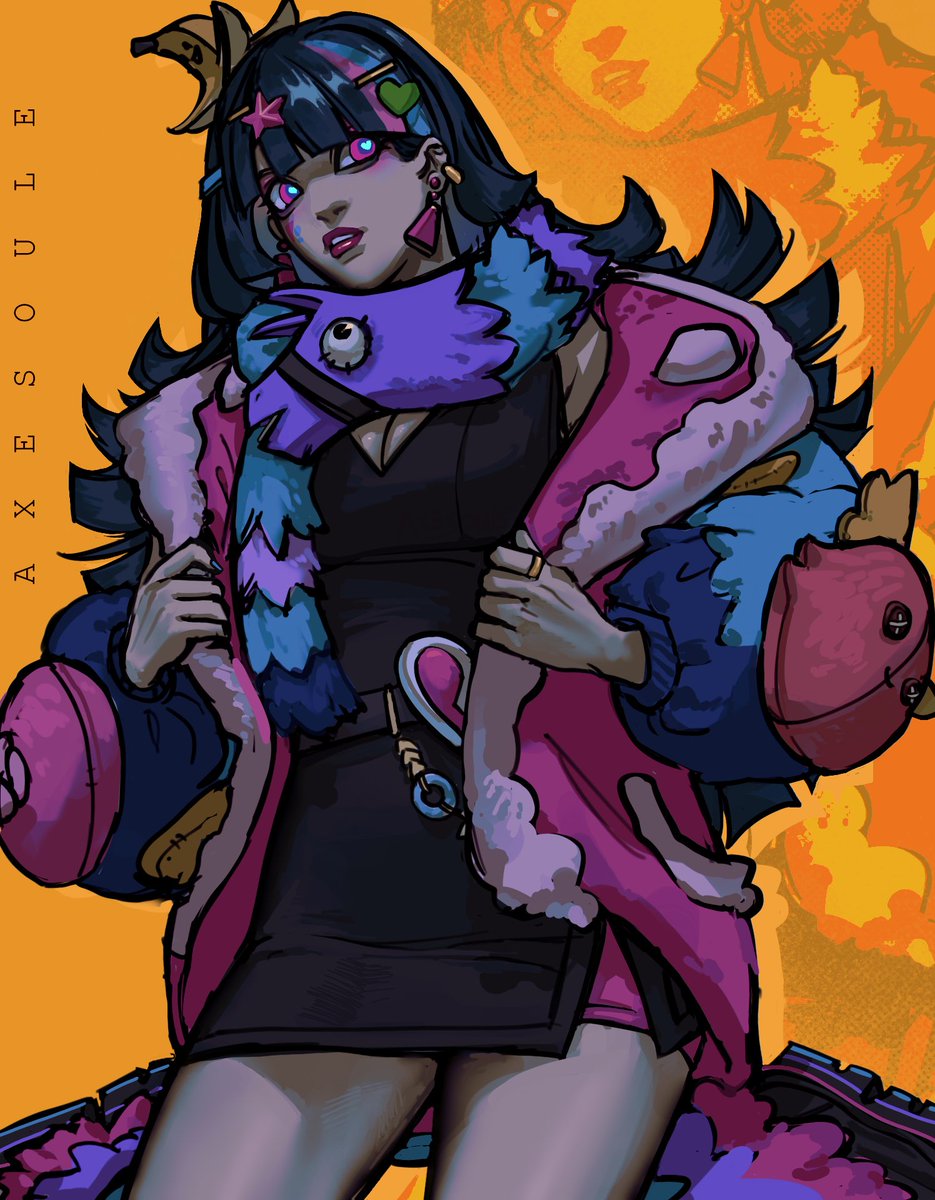 Axesoulee's tweet image. Reached 2k (thank you 💜) and decided to do an artpiece of Conept Dali (still mad they took her dress away) No matter what I post, your support is appreciated and Im so happy 2k of you guys found me on twt [cute] 

(Speedpaint below)
 #Fortnite #FortniteFanart