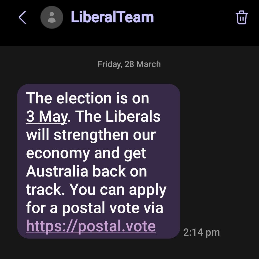 Donnaa247's tweet photo. So the SPAM starts, I didn't subscribe, reported. @LiberalAus #LabourParty https://t.co/unXnZ4PHjH