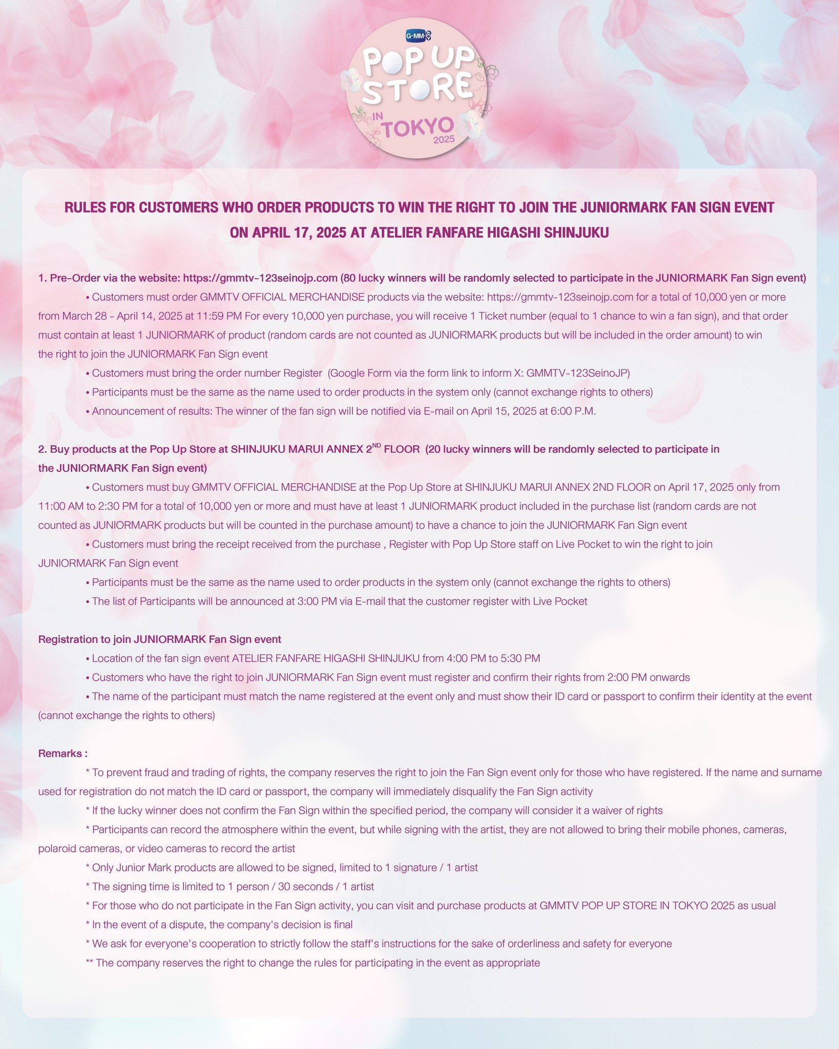 GMMTV Fan Event in Tokyo Bookさんのサイン