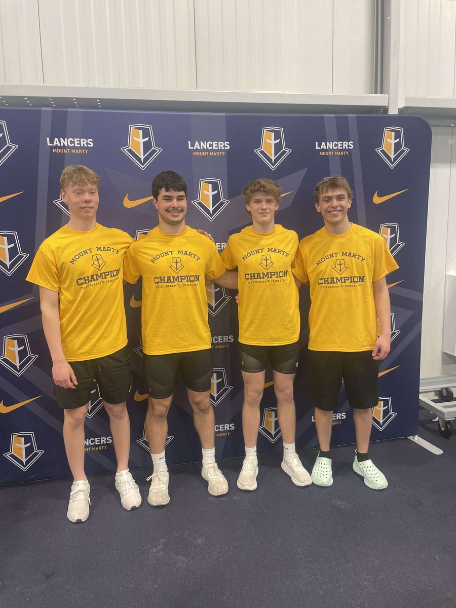 CaleReiter's tweet image. Mount Marty Champions!