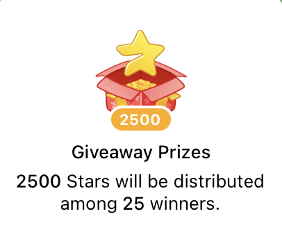 💵🤑 Join the 2,500 Telegram Stars Giveaway for 25 Random winners

Join Here 👉 t.me/GiveawayInspec…

#Giveaway #GiveawayInspector #Telegram #TelegramStars #TelegramGiveaway