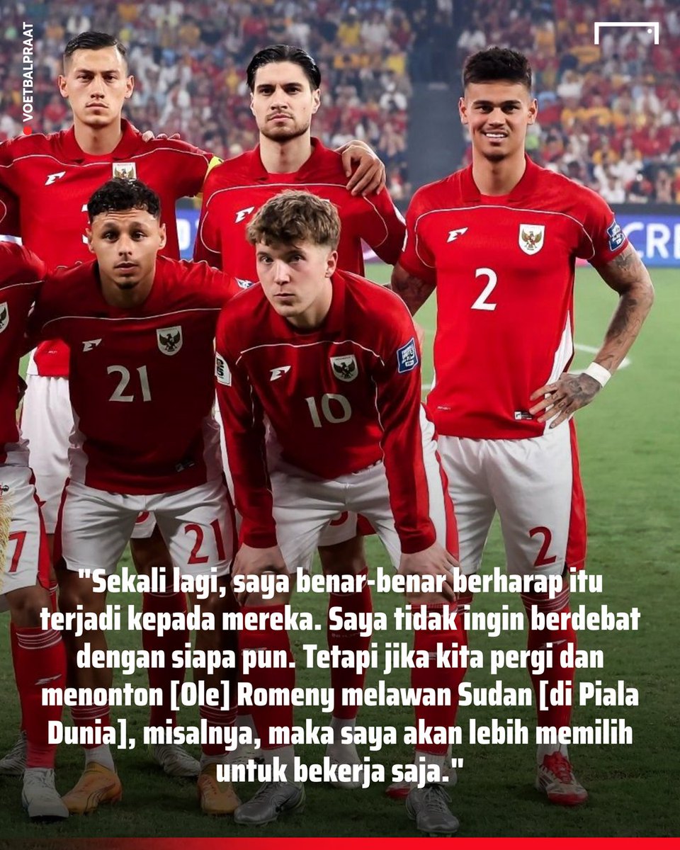 GOAL_ID's tweet photo. 𝐎𝐠𝐚𝐡 𝐍𝐨𝐧𝐭𝐨𝐧 𝐈𝐧𝐝𝐨𝐧𝐞𝐬𝐢𝐚! 😱🇮🇩

Analis ESPN Kees Kwakman mengkritik format baru Piala Dunia 2026 🙄

Kwakman yang juga mantan pemain Eredivisie, menyebut laga Indonesia di Piala Dunia tidak akan terlihat seru karena levelnya rendah! 😤

Masa iya? 🤔🦅 https://t.co/ORVv1wN90w