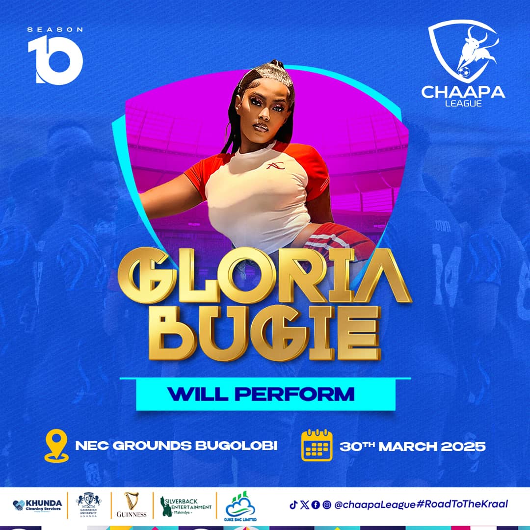 Chaapa League (@chaapaleague) on Twitter photo You asked, we have listened. Here she is! <a href="/gloria_bugie/">GLORIA BUGIE</a> is in the Kraal this Sunday!
#RoadToTheKraal You asked, we have listened. Here she is! <a href="/gloria_bugie/">GLORIA BUGIE</a> is in the Kraal this Sunday!
#RoadToTheKraal
