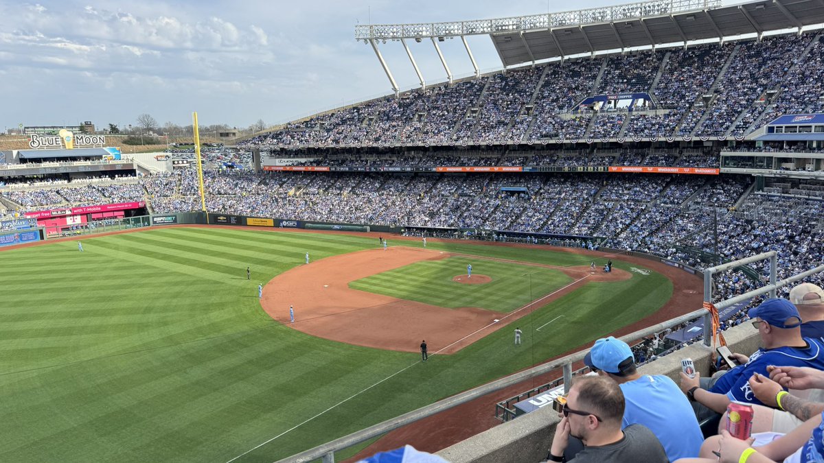 hayestrev's tweet photo. Happy Opening Day to all! 

Wasn’t the result we’d hoped for but it’s always a great day to be at the ballpark.

#openingday #FountainUp https://t.co/fuYq1b3Rbc