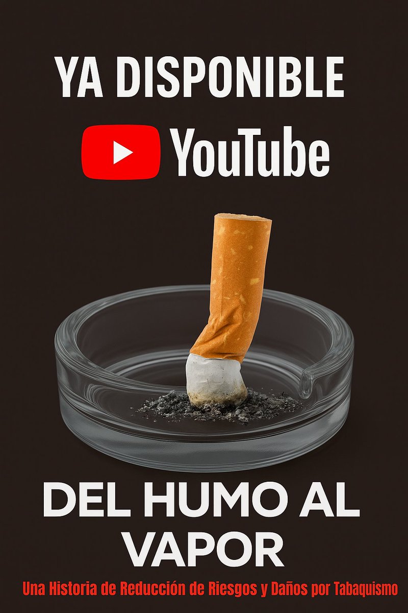 🎞️Ya está disponible nuestro documental #DelHumoAlVapor 🎥
Historias reales de personas que dejaron de fumar gracias al vapeo, con acompañamiento médico y psicológico.
📺 Míralo en YouTube: youtube.com/watch?v=GPK9QT…
#EndSmoking #VapeoInformado