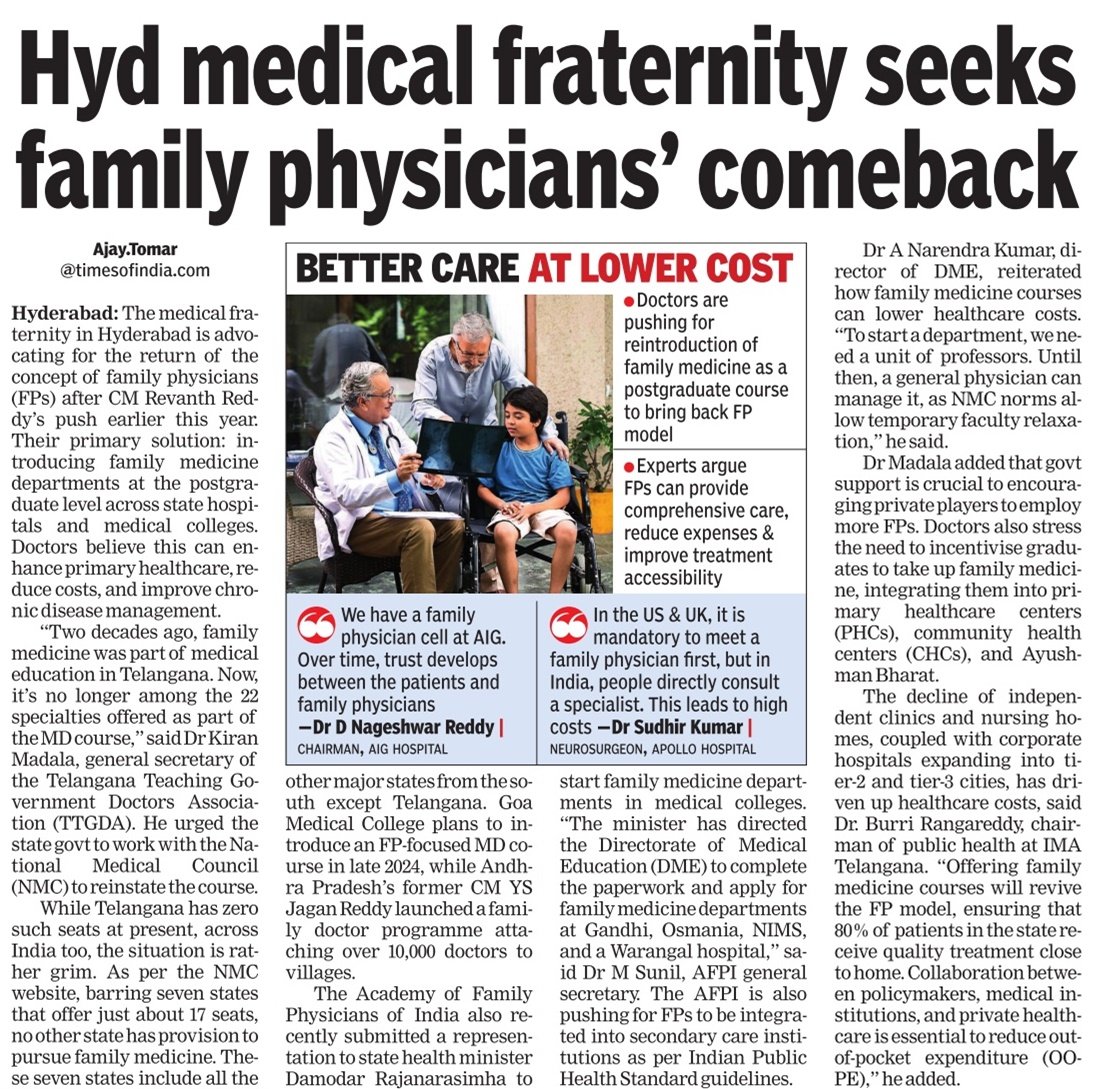 Dr Sudhir Kumar MD DM (@hyderabaddoctor) on Twitter photo Hyderabad medical fraternity seeks family physicians' comeback
timesofindia.indiatimes.com/city/hyderabad…
An informative article prepared by <a href="/ajaytomarasks/">Ajay Tomar</a> published in <a href="/TOIIndiaNews/">TOI India</a> <a href="/TOIHyderabad/">TOI Hyderabad</a> has my quotes, alongside that of other experts.
➡️For minor ailments, patients should first consult Hyderabad medical fraternity seeks family physicians' comeback
timesofindia.indiatimes.com/city/hyderabad…
An informative article prepared by <a href="/ajaytomarasks/">Ajay Tomar</a> published in <a href="/TOIIndiaNews/">TOI India</a> <a href="/TOIHyderabad/">TOI Hyderabad</a> has my quotes, alongside that of other experts.
➡️For minor ailments, patients should first consult