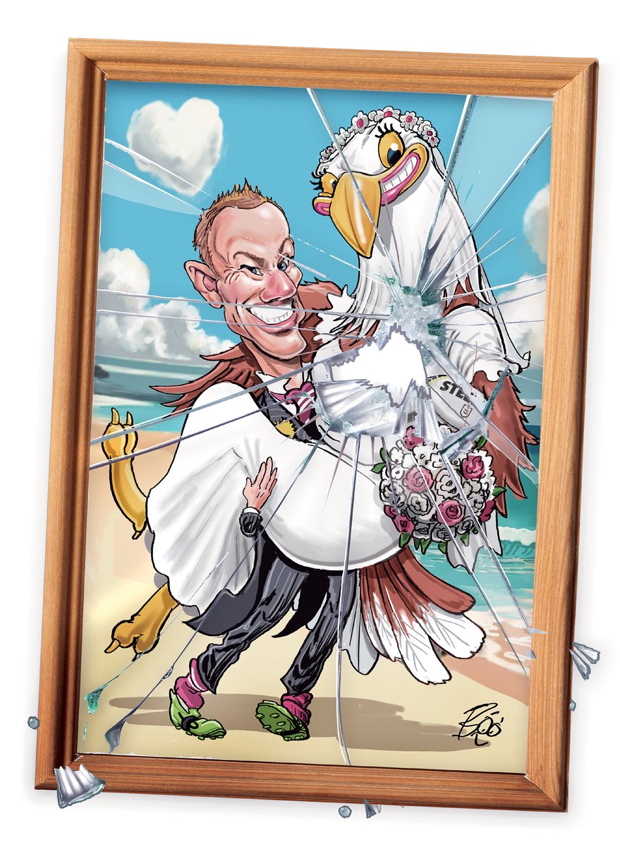 BooBaileyTele's tweet image. 'Breaking up is hard to do '  Never easy when a club favourite decides to part company. Been a bit of it lately with Dylan Brown &amp;amp; now #DCE heading for greener pastures. My art for @telegraph_sport #nrl famous bustups feature by marriage counsellors @AdamMobbs  &amp;amp; @mattencarnacion