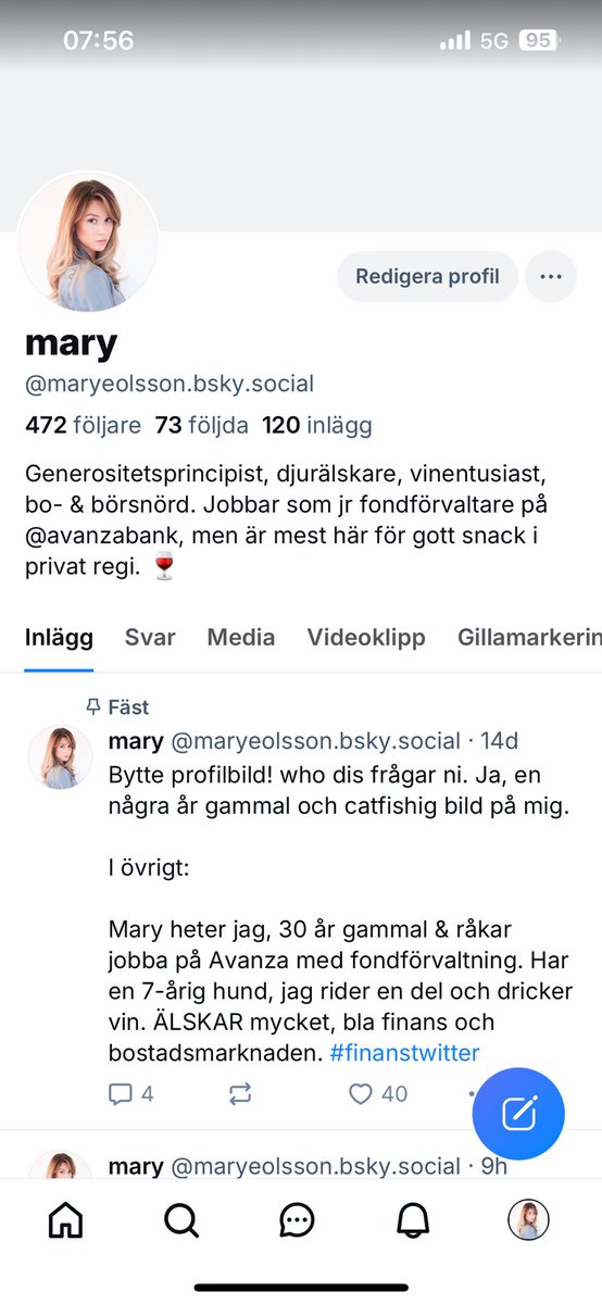 Vill påminna lite om att min aktivitet kommer minska här och flyttas till bluesky istället. 

Vilka finns där?