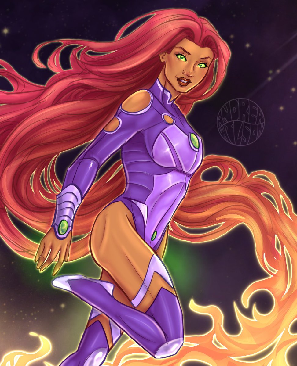 andyrew6938's tweet photo. starfire ☄️

drawn on my ipad 

#art #dcu #dcutitans #dcstudios #teentitans #procreate https://t.co/bj28XKxB6m