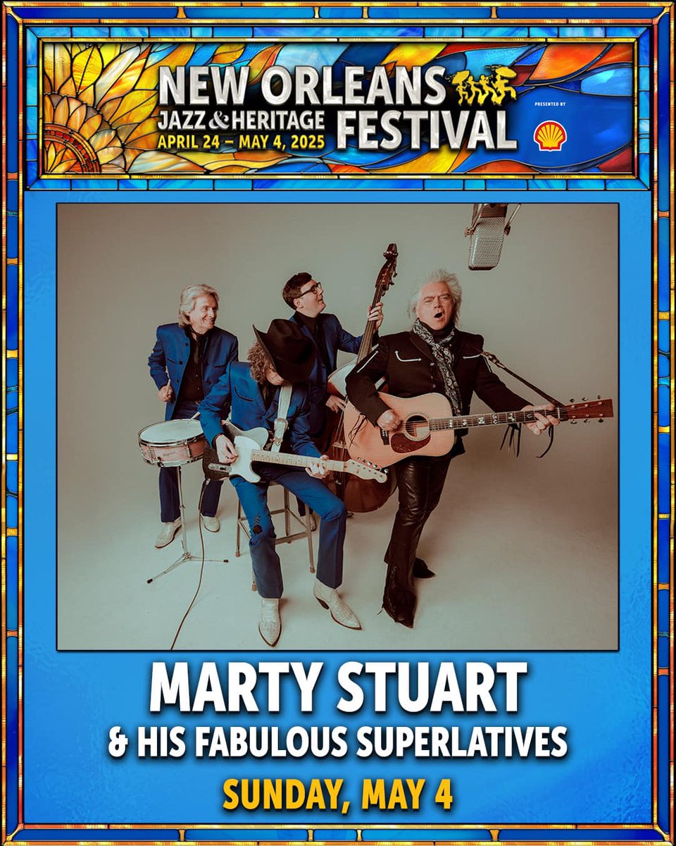 Personal milestone time: After 30 years of attending the New Orleans Jazz &amp; Heritage Festival, I've officially made it inside one of the "cubes!" I'm excited to announce I'll be interviewing the one and only Marty Stuart at Jazz Fest, 3:15 p.m. May 3! Come on out!