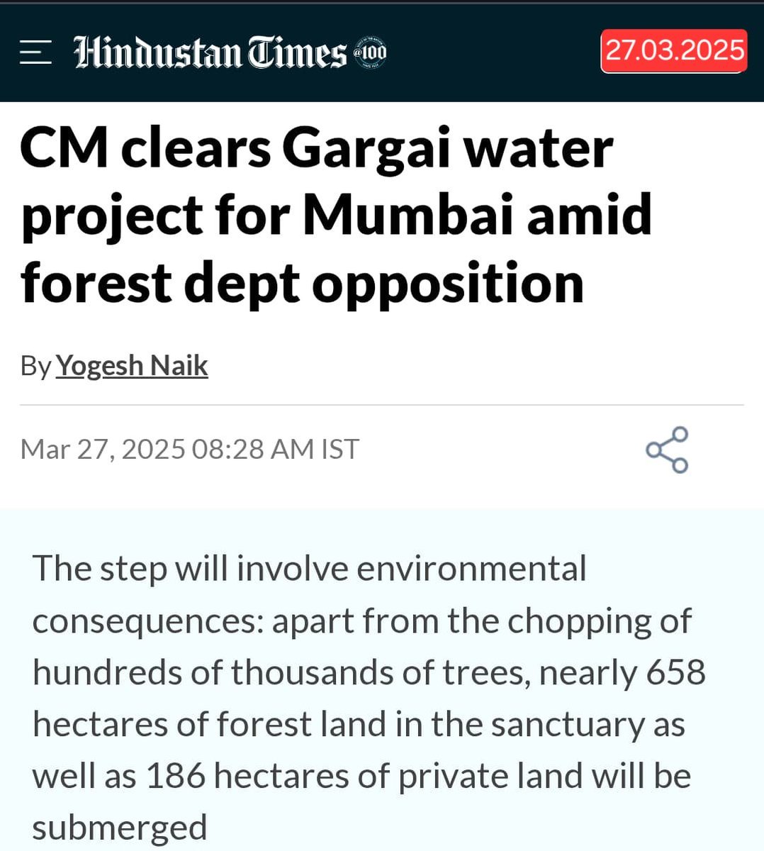 Every monsoon BMC pumps out several lakes worth of water. Out to sea
Instead of storing it in the ground.
Where nature has provided endless water storage reservoirs

My BMC ignores natures reservoirs
And destroys nature to build more reservoirs

My BMC
Changing Mumbai into Dubai