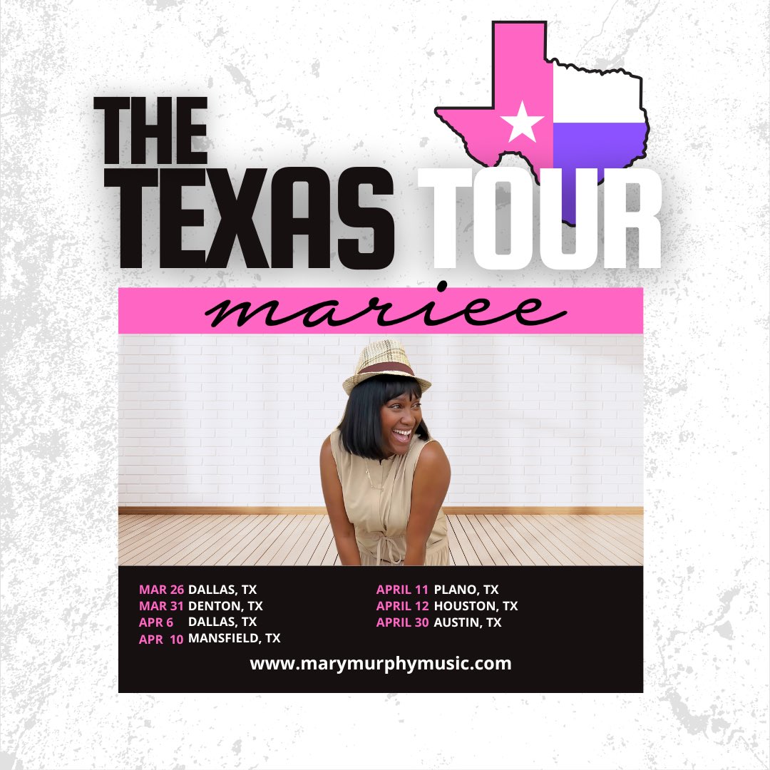 creativeapostl's tweet photo. The Texas Tour is underway! Follow @marymurphymusic for updates, pics, and a whole lot of joy!🤩 #marieemurphy #texastour https://t.co/MtkgNAa1eP