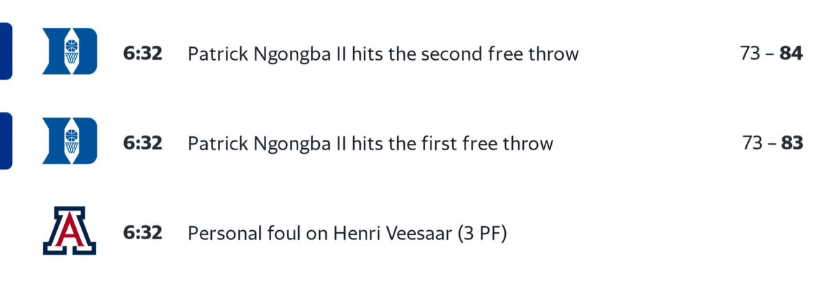 Brian_Twining's tweet image. Refs have A LOT of explaining to do in this Duke vs Arizona game. Not only did they miss a Flagrant 1 hook &amp;amp; Hold on Duke, but they awarded a 1-and-1 to the Blue Devils after just 6 team fouls on Arizona 🤔 #MarchMadnessMBB