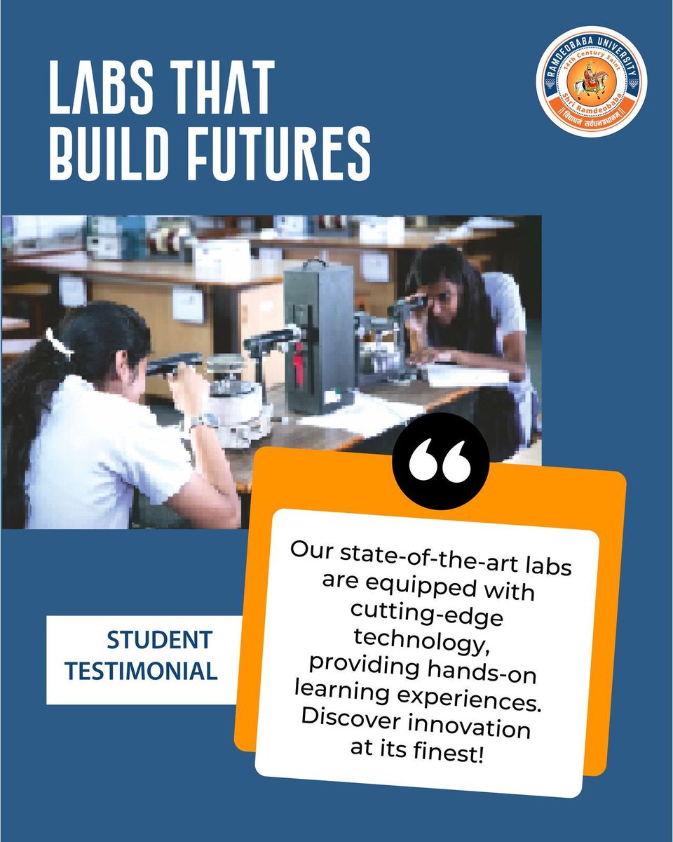 RBU’s state-of-the-art labs empower students with hands-on learning through cutting-edge technology. From theory to practical innovation, we nurture future-ready minds with real-world experiences. Labs that build futures, one experiment at a time!