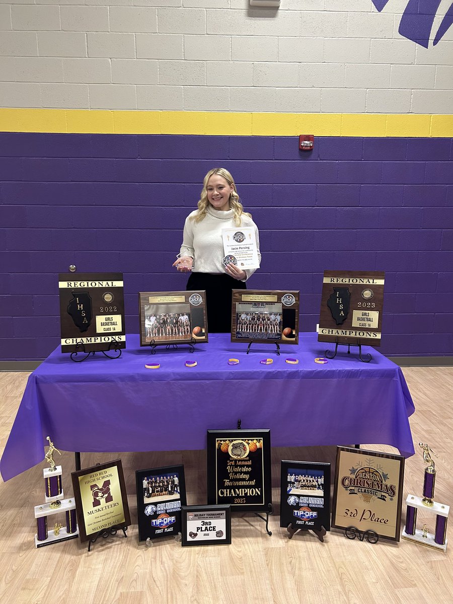 jacie_persing's tweet photo. Concluded my high school basketball career tonight with a lovely banquet with my teammates, coaches, and all of our families!!! I was so honored to receive an All-Conference Award, All-South Award, and the Tribe Award for Inspirational Leader!!💜💛🏀 https://t.co/vQu4iu0HHX