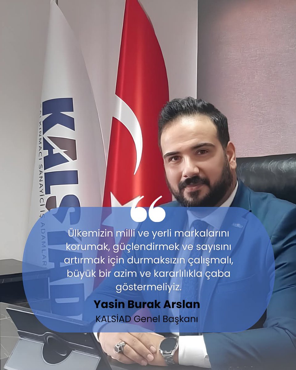 KALSIAD Genel Başkanı Yasin Burak Arslan'dan Yerli Markalara Destek Çağrısı

Kalkınmacı Sanayici İş Adamları Derneği (KALSIAD) Genel Başkanı Yasin Burak Arslan, yaptığı açıklamada yerli ve milli markaların korunması, güçlendirilmesi ve artırılması gerektiğine dikkat çekti.