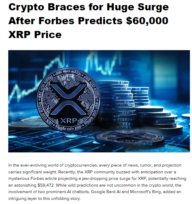 CryptoGeekNews's tweet image. 🚨BREAKING: Forbes Forecasts $XRP to Hit $60,000 in Latest Report!