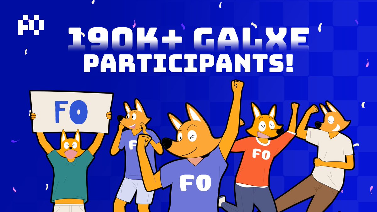 🚀 $FO Has Hit Over 190k Participants on Galxe! 🔥

The response has been incredible, and we couldn’t be more thankful for the support! 🎉 Whether you’re new or an old friend, the future of $FO is full of endless possibilities. Stay tuned for more exciting events ahead! Let’s