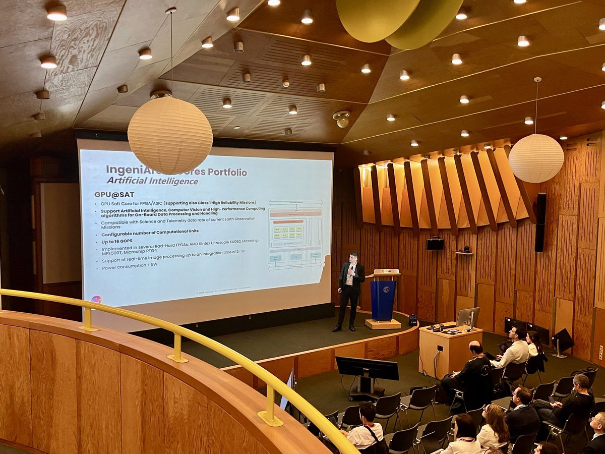 On stage at SpacE FPGA Users Workshop 2025 – European Space Agency - ESA ESTEC

A great experience bringing IngeniArs’ innovation to one of the key events for the European space FPGA community.

Huge thanks to Simone Vagaggini  for representing us on stage.