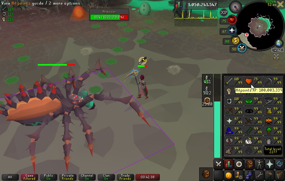LauraOSRS's tweet photo. 100M Hitpoints https://t.co/V1BUCaIMjM