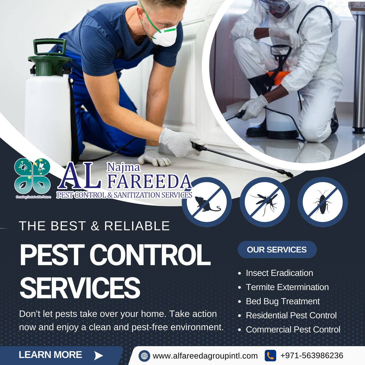 FareedaNajma's tweet image. "Keep your home pest-free with our expert pest control services. Effective solutions for a safe and comfortable environment!"

#PestControl #PestFreeLiving #ExterminatePests #SafeAndClean
#PestPrevention #BugFreeHome
#RodentControl #EcoFriendlyPestControl #PestFreeLife