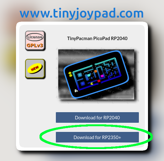 Electro_L_I_B's tweet photo. #TinyPacman is now available for the #Picopad RP2350+. The new source code is ready to compile on a wide variety of devices with an FPS limiter.  #Picopocket #RP2350 https://t.co/719ZBmFjvm https://t.co/tP9cS5xg9C