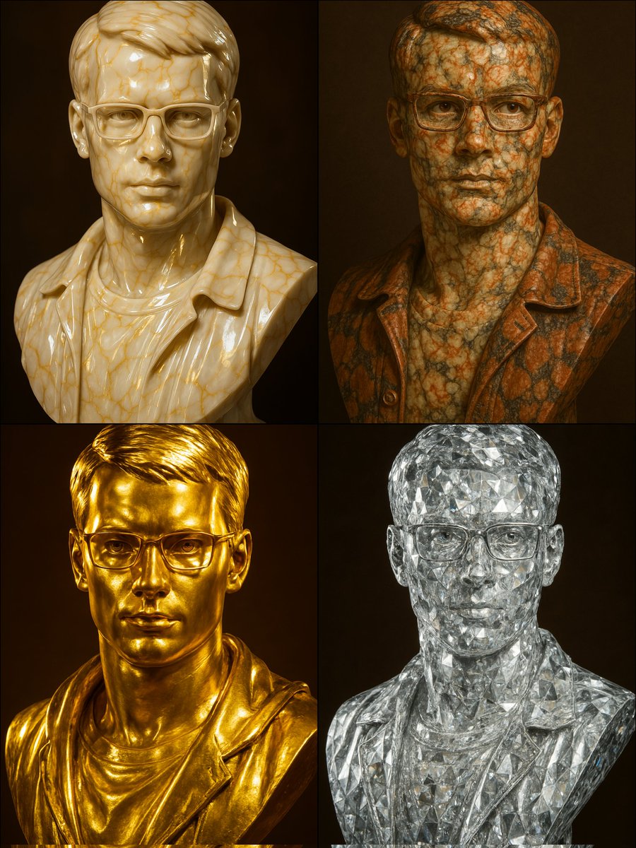 Prompt GPT-4o to turn your picture into any kind of sculpture!

So awesome!