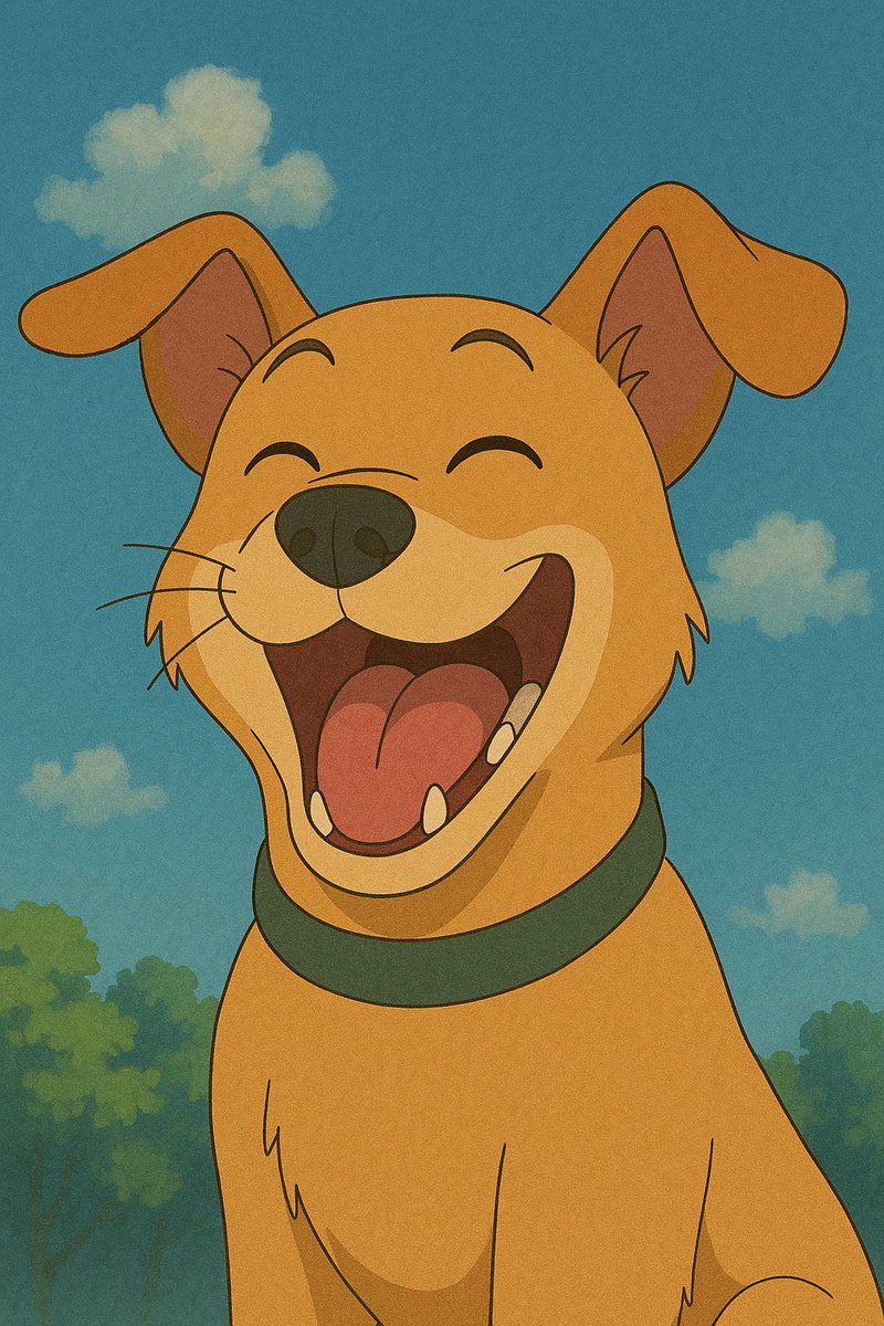 SabkaExam's tweet photo. When life is purr-fect and you can't stop laughing! 😹🌤️
This cat's got no worries, only good vibes.

Just a dog having the best day ever! 😂🐶
100% joy, 0% stress. Be like this dog.

#GhibliDog #AnimeDoggo #GhibliFeels #WholesomeVibes  #StudioGhibliArt #GhibliStyle #ghibliimage https://t.co/KyQGF5vs9T