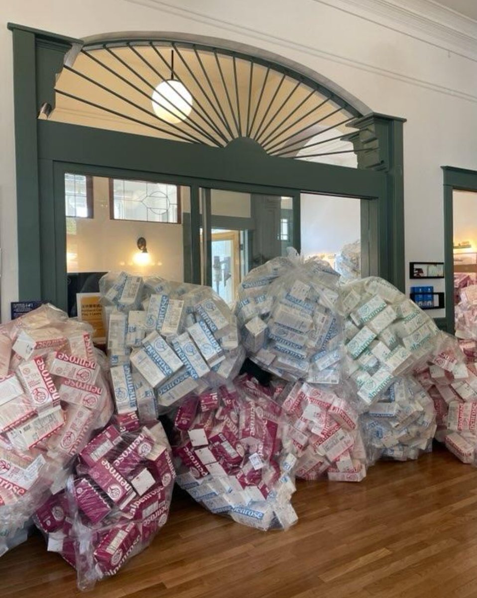 Milk cartons have been delivered! Available at Sellwood Community House and selected Les Schwab locations.