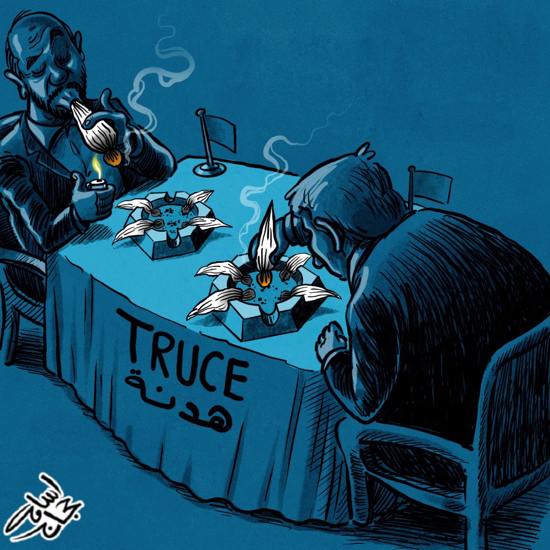 osamacartoons's tweet photo. هدنة الحرب | war Truce
#كاريكاتير_اسامه_حجاج #هدنة #الوطن_العربي #غزة #نتنياهو #وقف_اطلاق_النار
#osama_hajjaj_cartoons #truce #war #gaza #netanyahu #casefirenow #arabworld https://t.co/FxAjE8z0Uk