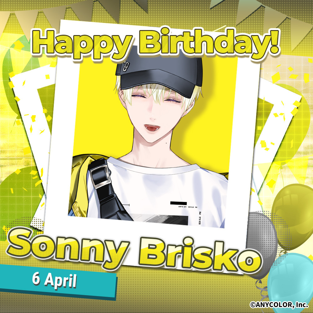 ☀️ gm
Happy Birthday, <a href="/sonny_brisko/">Sonny Brisko 🔗🤲 NIJISANJI EN</a>! 🔗🤲
gn 🌙
#BriskoBday2025 #NIJISANJI_EN