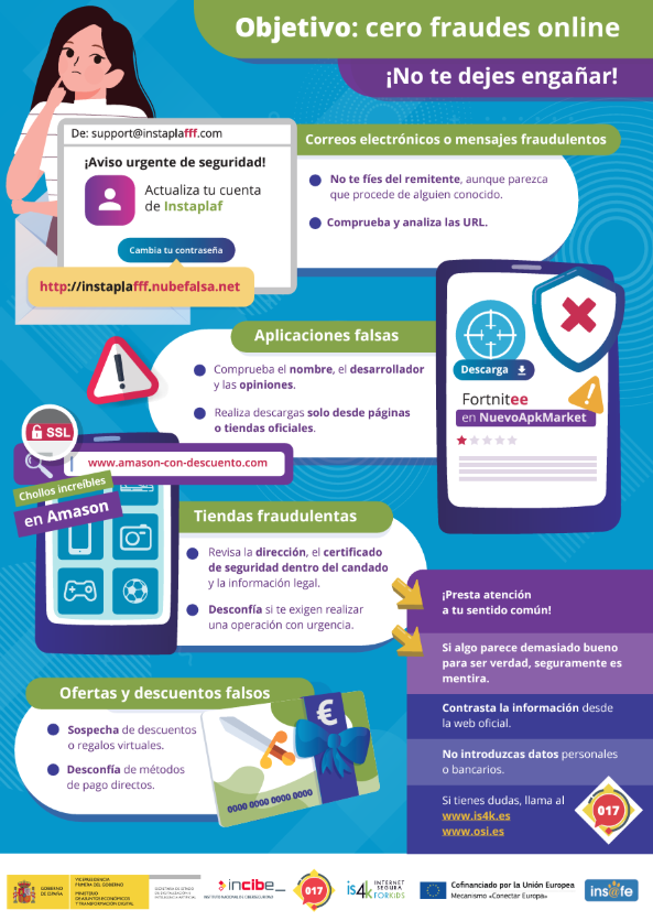 DSN (@dsn) on Twitter photo #Ciberseguridad «Objetivo: Cero #Fraudesonline» ➡️ <a href="/osiseguridad/">Oficina de Seguridad del Internauta</a> <a href="/INCIBE/">INCIBE</a> <a href="/is4k/">internetsegura4kids</a> ➡️ tinyurl.com/bdh4r7eh #Ciberseguridad «Objetivo: Cero #Fraudesonline» ➡️ <a href="/osiseguridad/">Oficina de Seguridad del Internauta</a> <a href="/INCIBE/">INCIBE</a> <a href="/is4k/">internetsegura4kids</a> ➡️ tinyurl.com/bdh4r7eh