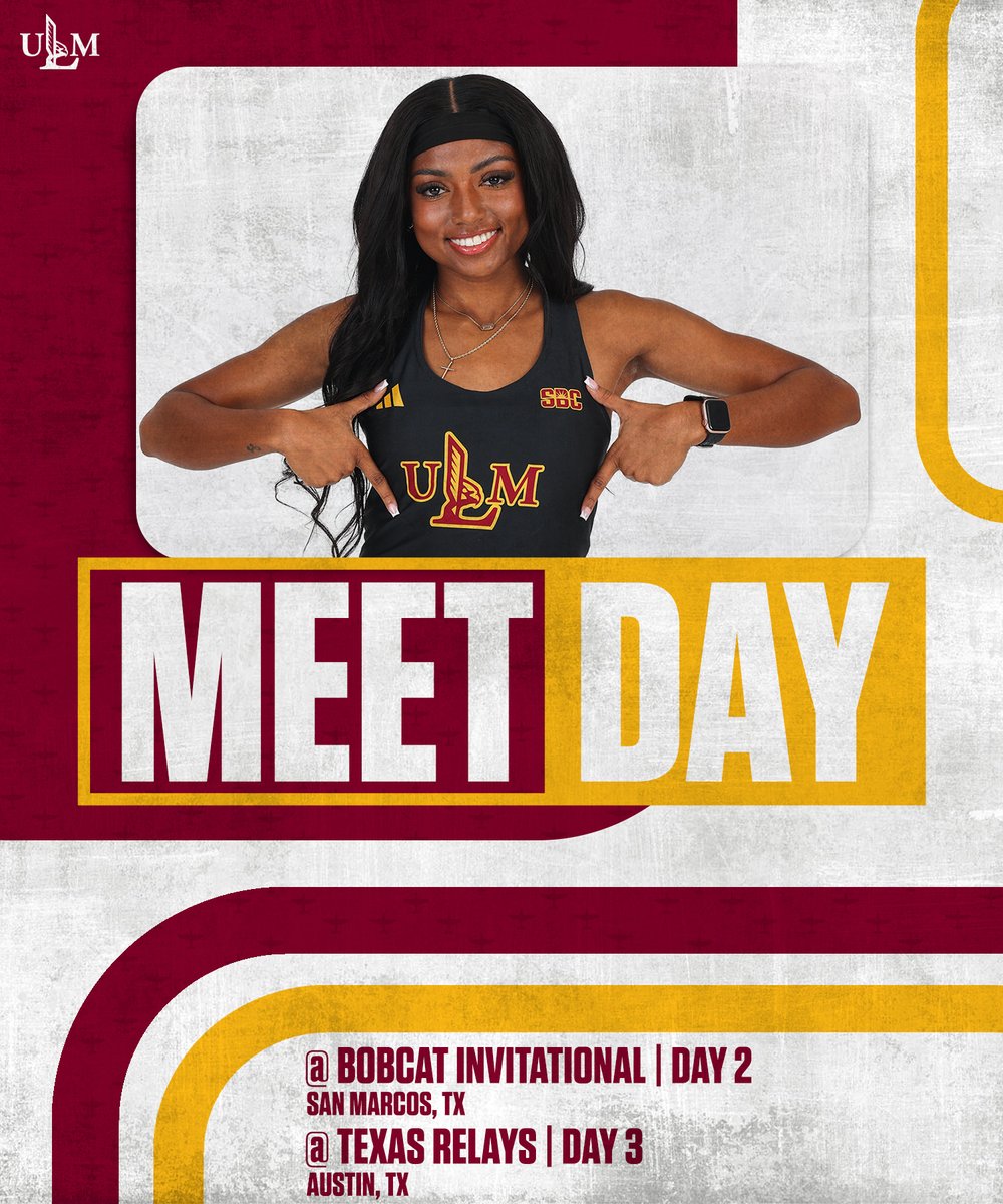 Friday in Texas 🤠

👉 Bobcat Invitational/Texas Relays
📍 San Marcos/Austin, Tx. 
📊 Bobcat Invitational: bit.ly/4chly56 Texas Relays: bit.ly/3QS1Wuj
📺 Texas Relays: bit.ly/43ufFPv