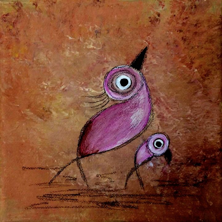 Art of the Day: "Birds Story V". Buy at: ArtPal.com/LizaGerassiLot…