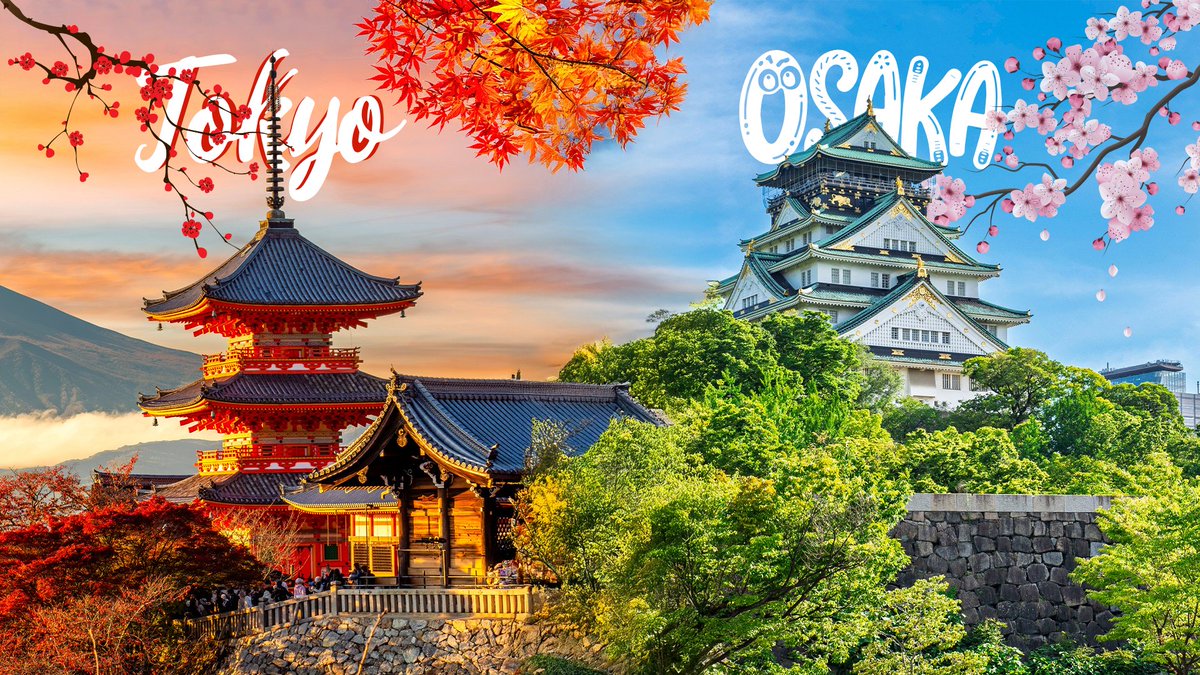 megapasscom's tweet photo. Tokyo’s traditional temples and modern skyscrapers, or Osaka’s historic castles and bustling streets? ✨🗼🌸
Which city would you like to explore? 🌸🍁✈️
#Tokyo #Osaka #JapanTrip #Megapass #TravelGoals #Japan #Travel #Explore #Culture #Voyager #TravelPassion #JapanTravel https://t.co/fptTVdAiU5