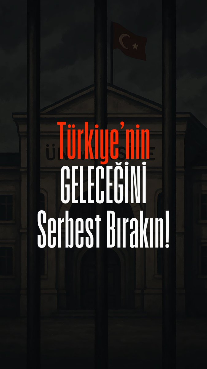 Haksızca içeride tuttuğunuz o gençler sadece "çocuklar" değil. Türkiye 'nin geleceği. Demokratik haklarını kullanan bu gençleri serbest bırakın!